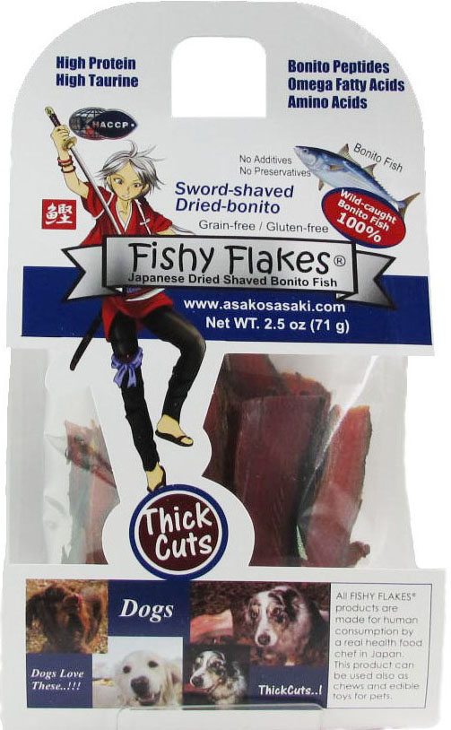 fishy flakes, thick cuts